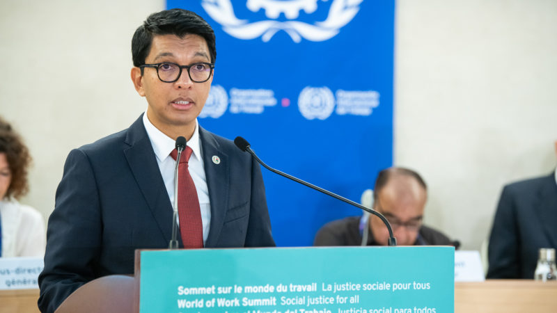 Address by H.E. Mr Andry RAJOELINA, President, Madagascar. World of Work Summit: Social justice for all. 111th Session of the International Labour Conference